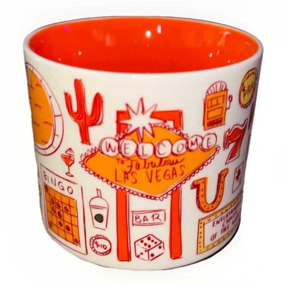 NEW Starbucks Las Vegas 2018 Been There Collection 14 Oz Coffee Tea Mug Cup NIB - Picture 2 of 5